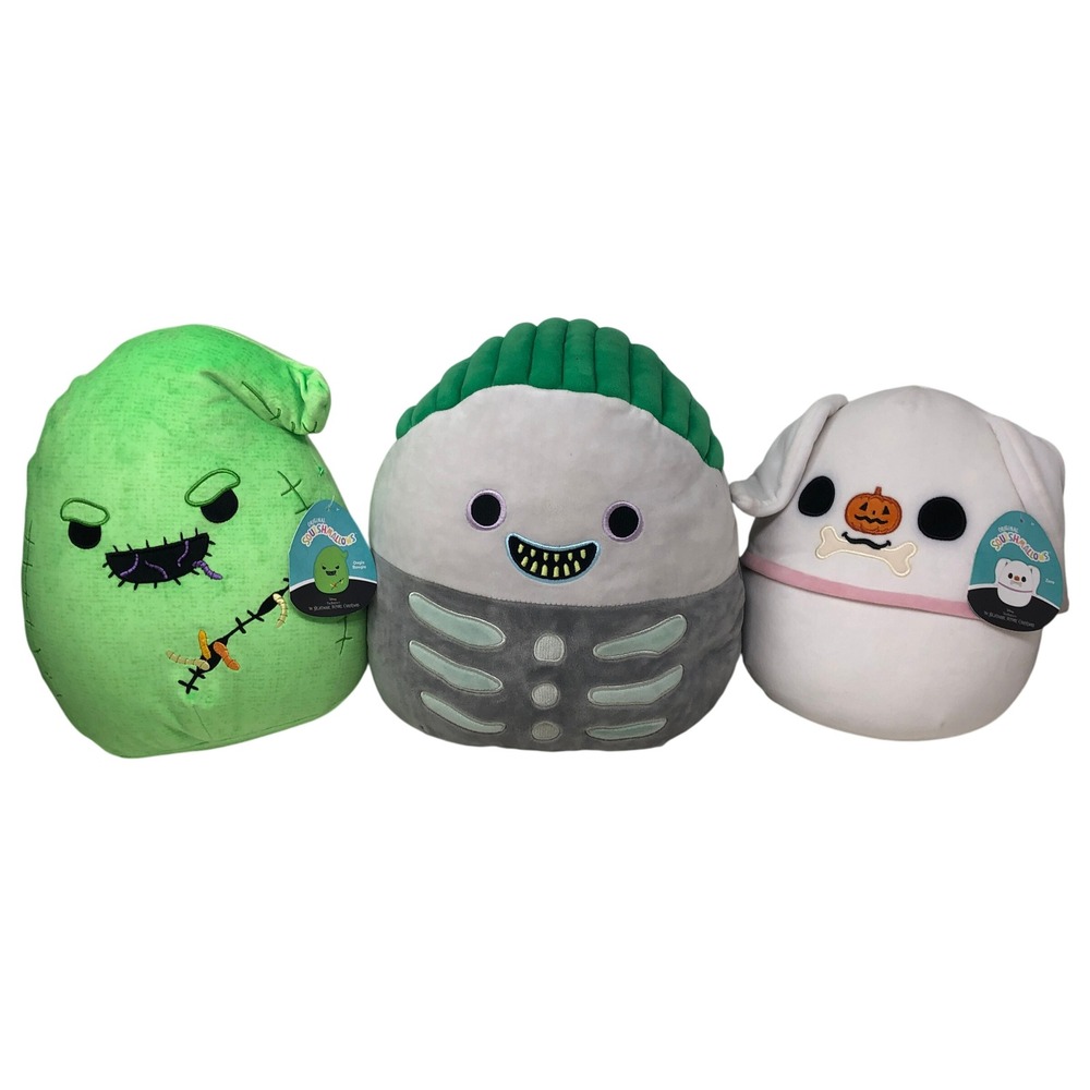 Squishmallows Nightmare Before Christmas 12" Plush Lot‎ Oogie Barrel Zero